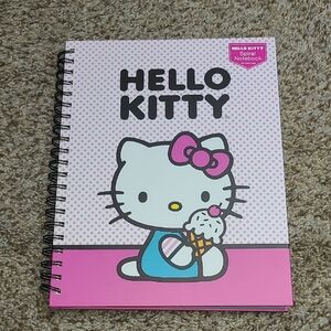 Hello Kitty Pink Polka Dot Spiral Notebook